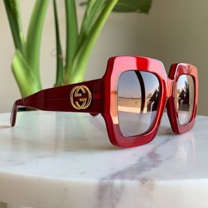 Gucci red GG0178s sunglasses